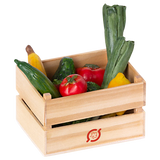 Maileg Miniature Veggies and Fruits in wooden crate | Collectable Dollhouse Miniatures