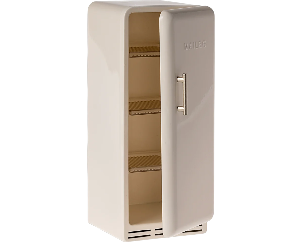 Maileg Miniature fridge - Off white | Dollhouse Accessories