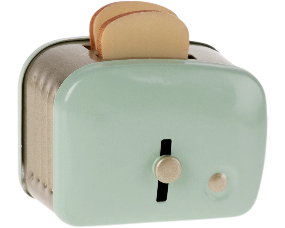 Maileg Miniature Toaster Mint | Dollhouse Accessories