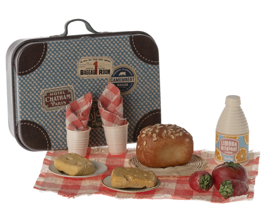 Maileg Picnic Set in Suitcase | Collectable Dollhouse Miniatures