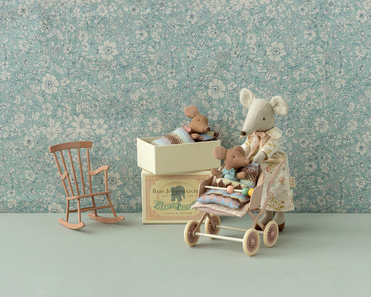 Maileg Pink Rocking Chair | Collectable Dollhouse Furniture