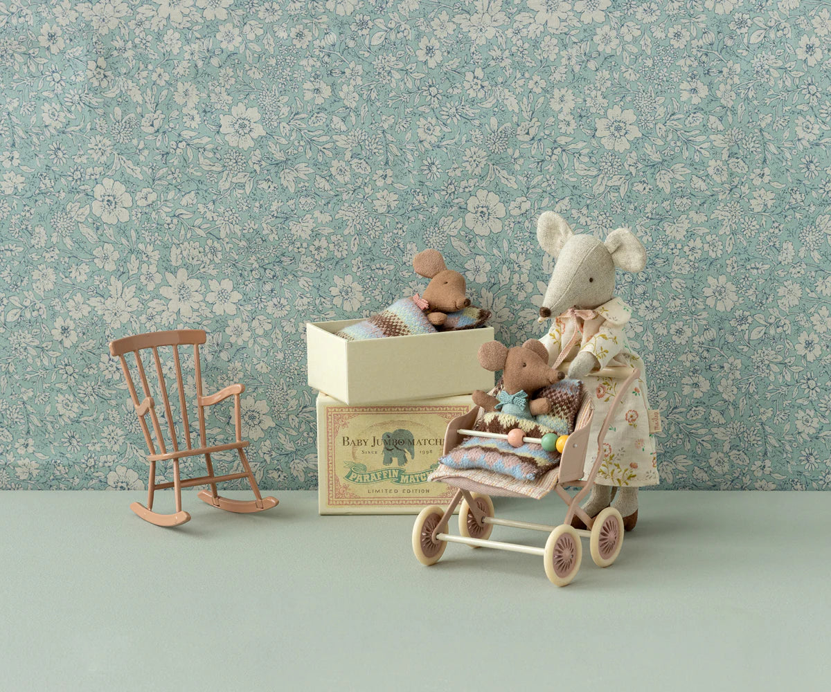 Maileg Pink Rocking Chair | Collectable Dollhouse Furniture