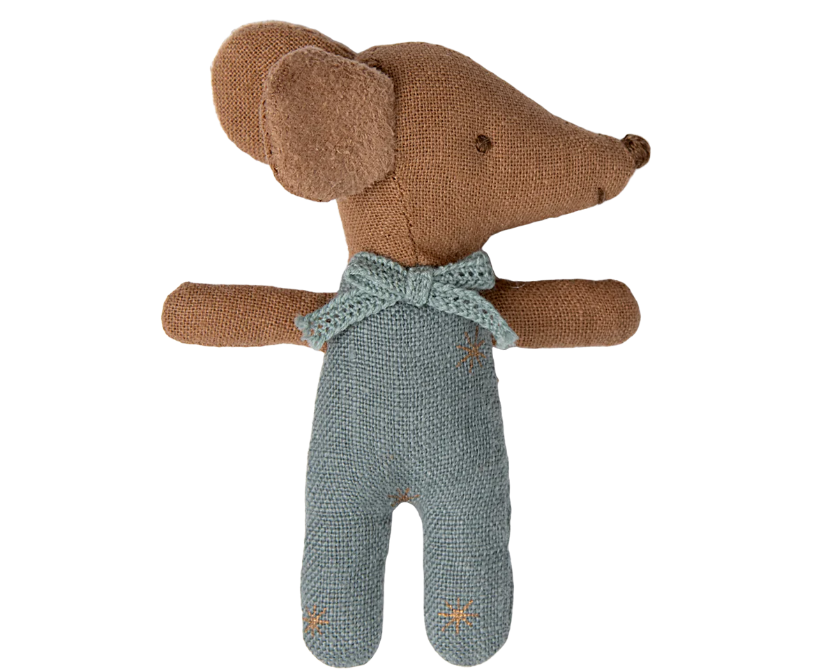 Sleepy Wakey Mouse in Matchbox - Blue | Maileg UK