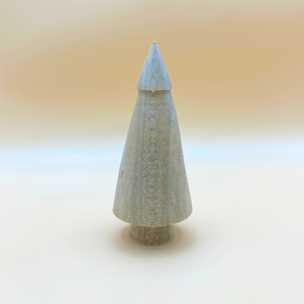 Small Turned Tree - Light Wood