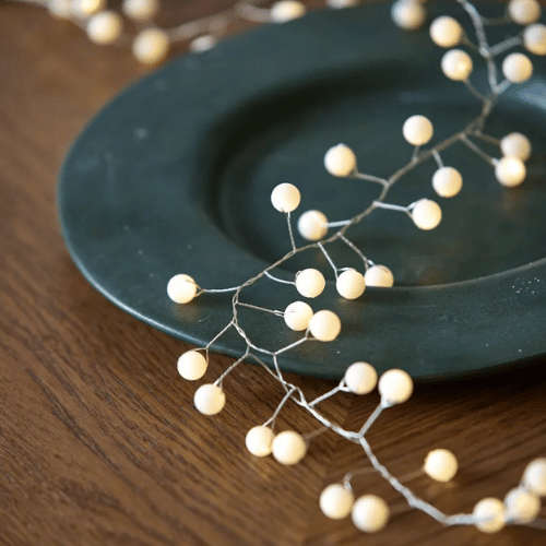 Snowberry String Lights in White | Indoor Outdoor Twinkles