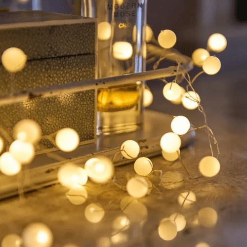 Snowberry String Lights in White | Indoor Outdoor Twinkles