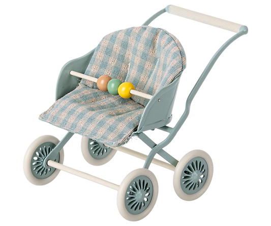 Maileg Stroller Mint | Collectable Dollhouse miniatures