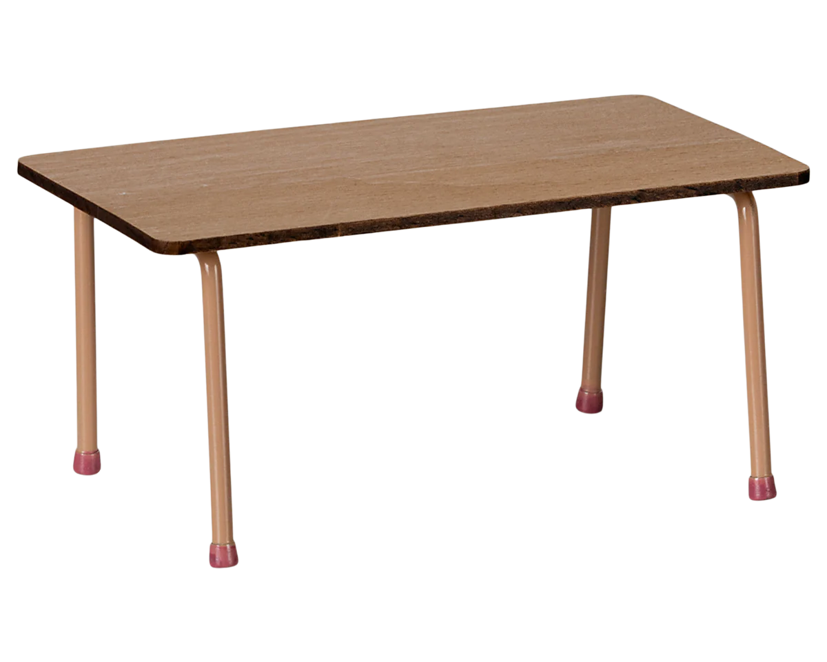 Maileg Table and Chair Set, Mouse - Dark Powder | Dollhouse Furniture