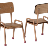 Maileg Table and Chair Set, Mouse - Dark Powder | Dollhouse Furniture