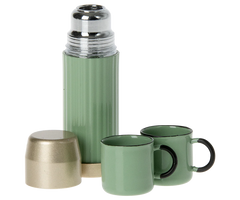 Maileg Thermos and cups - Mint | Dollhouse Miniatures