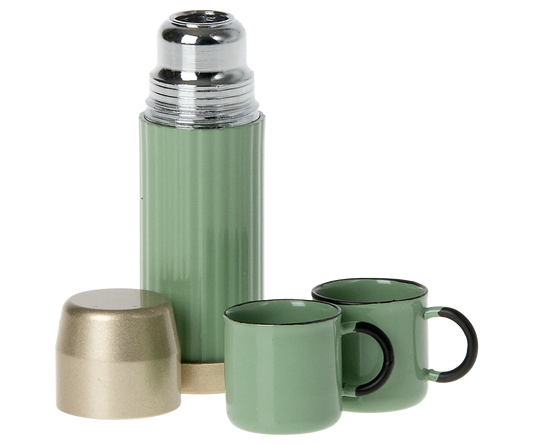 Maileg Thermos and cups - Mint | Dollhouse Miniatures