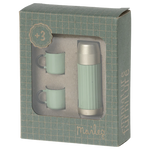 Maileg Thermos and cups - Mint | Dollhouse Miniatures