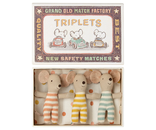 Maileg Triplet Baby Mice | Collectable Heirloom Toys