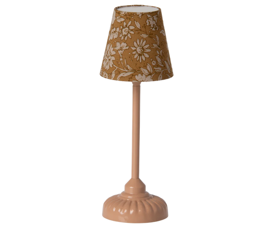Maileg Vintage Floor Lamp, Mouse - Dark Powder | Dollhouse Furniture