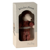 Maileg Winter mouse with ski set, Big sister - Rose