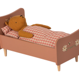 Wooden Bed, Teddy Mom - Rose